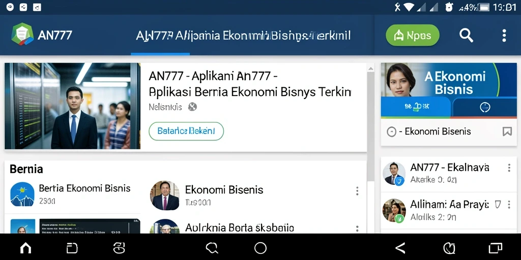 Tampilan antarmuka AN777 yang modern dan informatif.