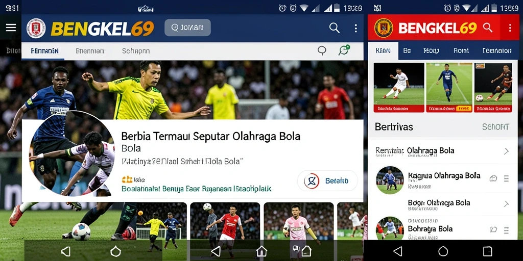 Tampilan antarmuka BENGKEL69 yang menarik dan user-friendly.