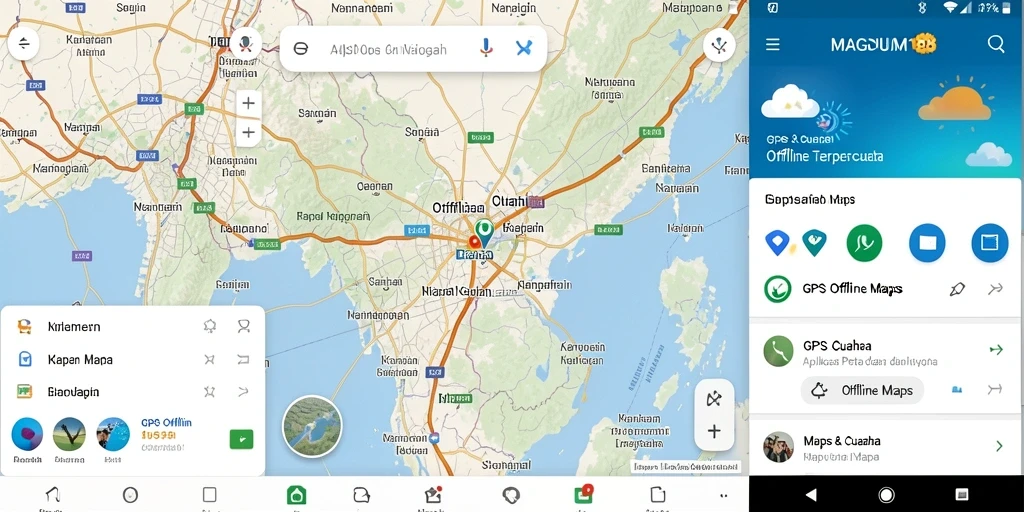 Antarmuka MAGNUM188 dengan fitur GPS Offline Maps yang canggih.