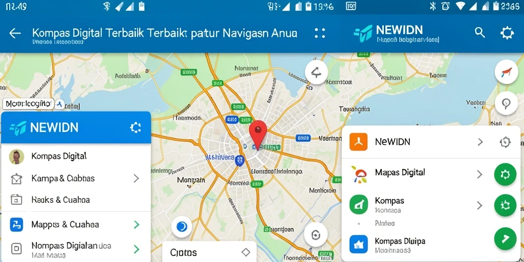 Tampilan antarmuka aplikasi Kompas Digital NEWIDN yang intuitif