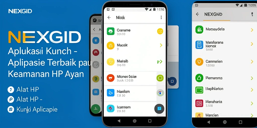 Tampilan antarmuka aplikasi NEXGID yang sederhana dan efisien.