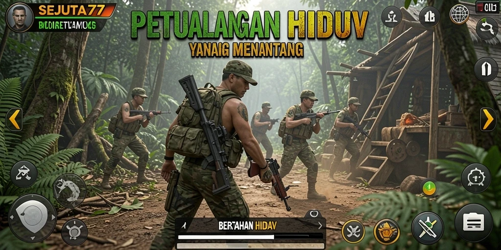 Antarmuka game SEJUTA77 yang menarik dan intuitif untuk bertahan hidup.