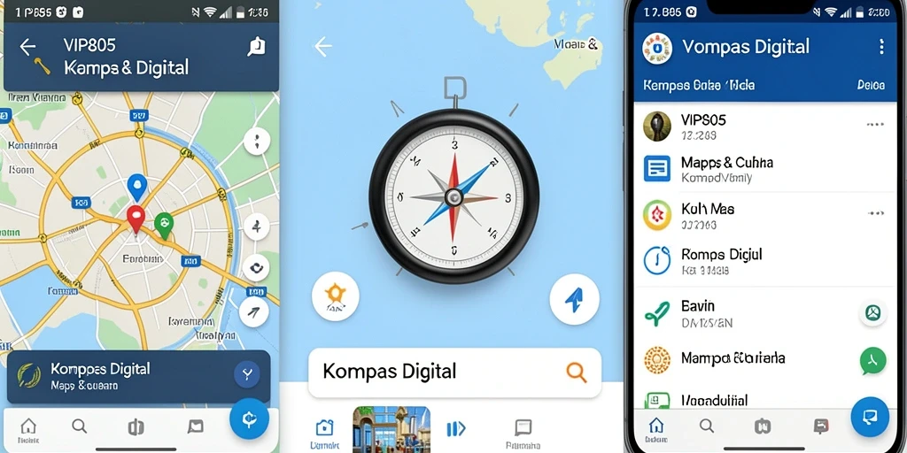 Tampilan antarmuka VIP805 yang intuitif dan fungsional untuk navigasi.